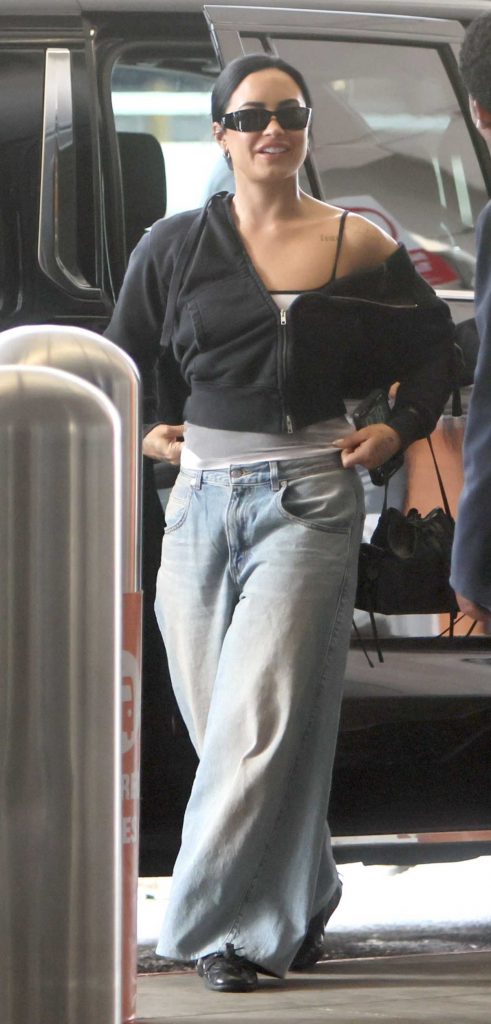Demi Lovato in a Blue Jeans