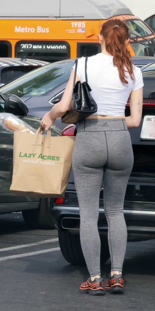 Joey King in a White Tee