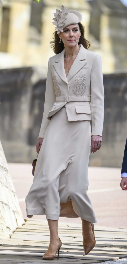 Kate Middleton in a Beige Ensemble