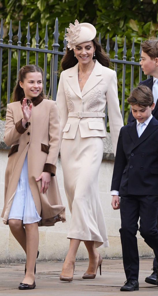 Kate Middleton in a Beige Ensemble