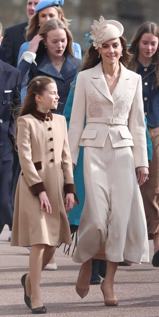 Kate Middleton in a Beige Ensemble