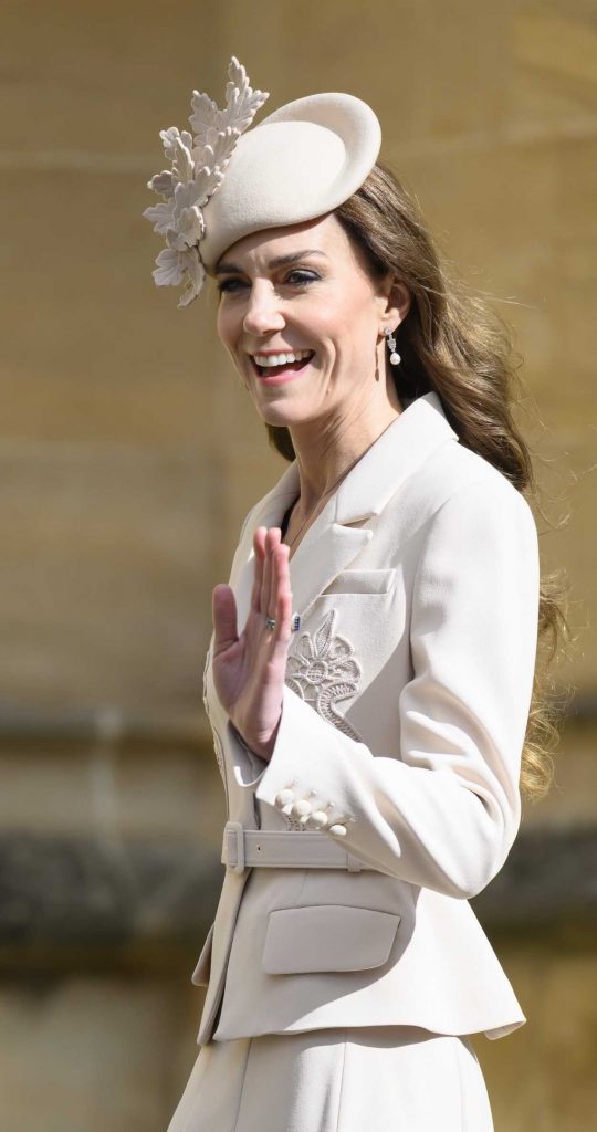 Kate Middleton in a Beige Ensemble