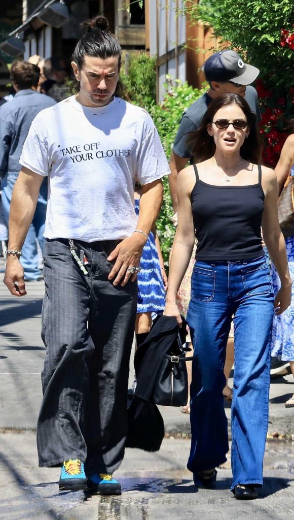 Lucy Hale in a Black Top