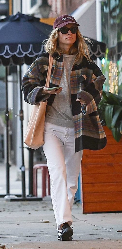 Olivia Wilde in a White Jeans