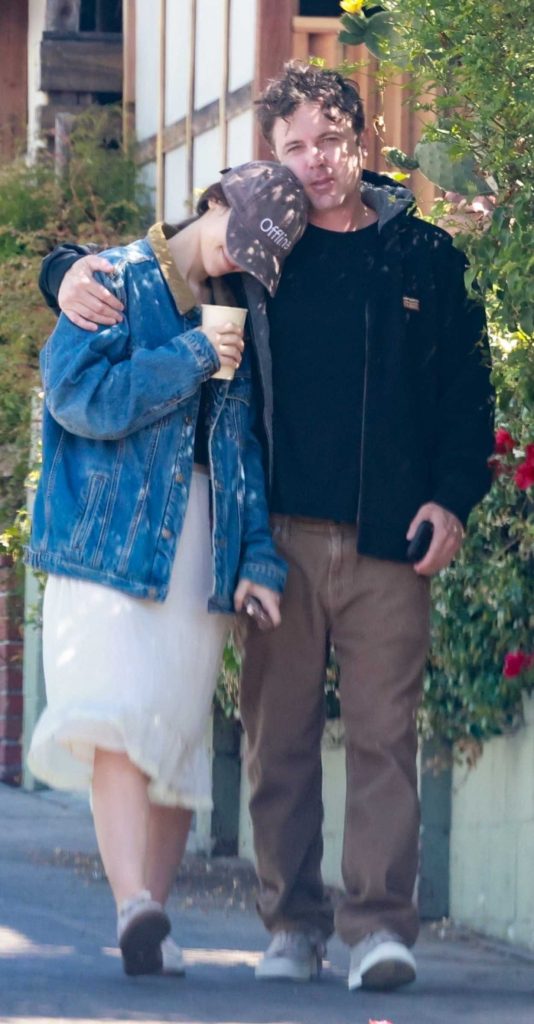 Caylee Cowan in a Blue Denim Jacket