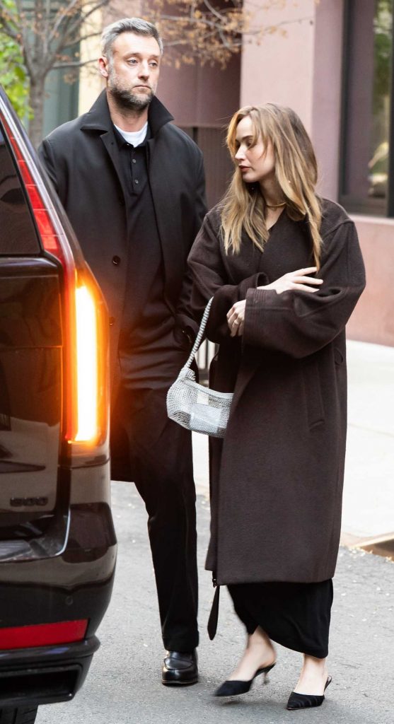 Jennifer Lawrence in a Brown Coat