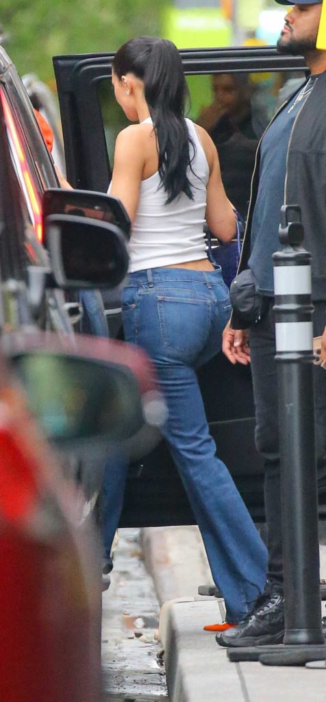 Kylie Jenner in a White Tank Top