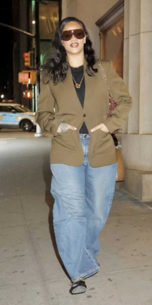 Rihanna in a Blue Jeans