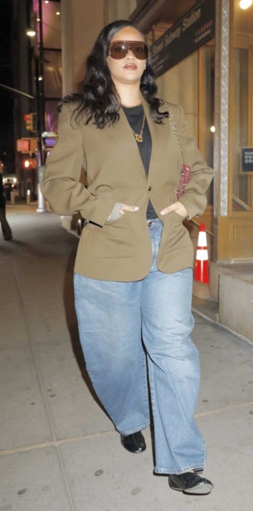 Rihanna in a Blue Jeans