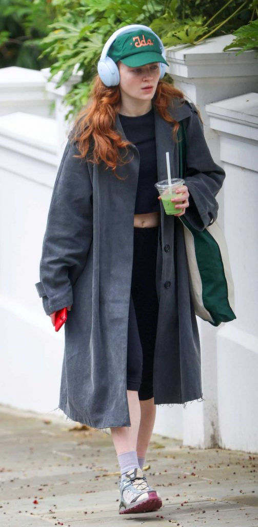 Sadie Sink in a Green Cap