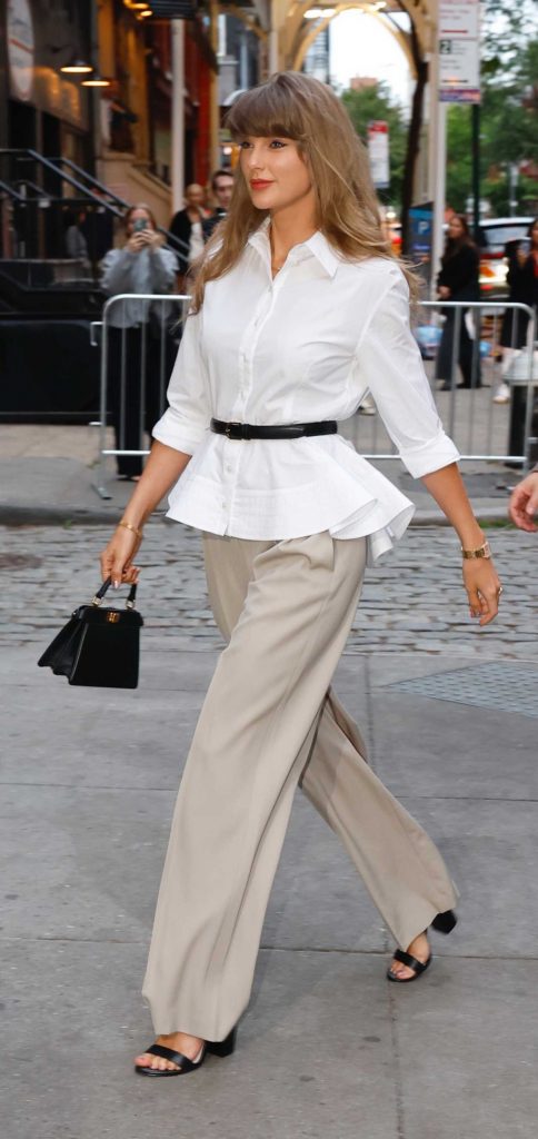 Taylor Swift in a White Blouse