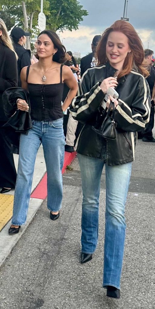 Madelaine Petsch in a Black Jacket