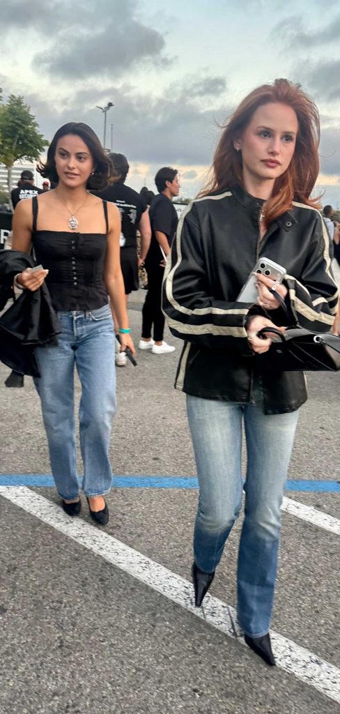 Madelaine Petsch in a Black Jacket