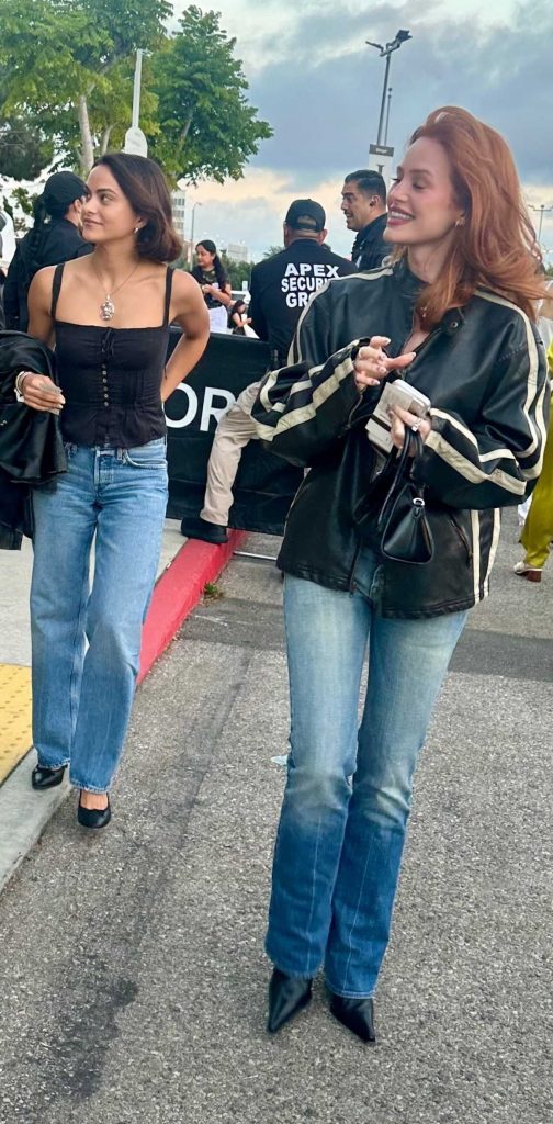 Madelaine Petsch in a Black Jacket