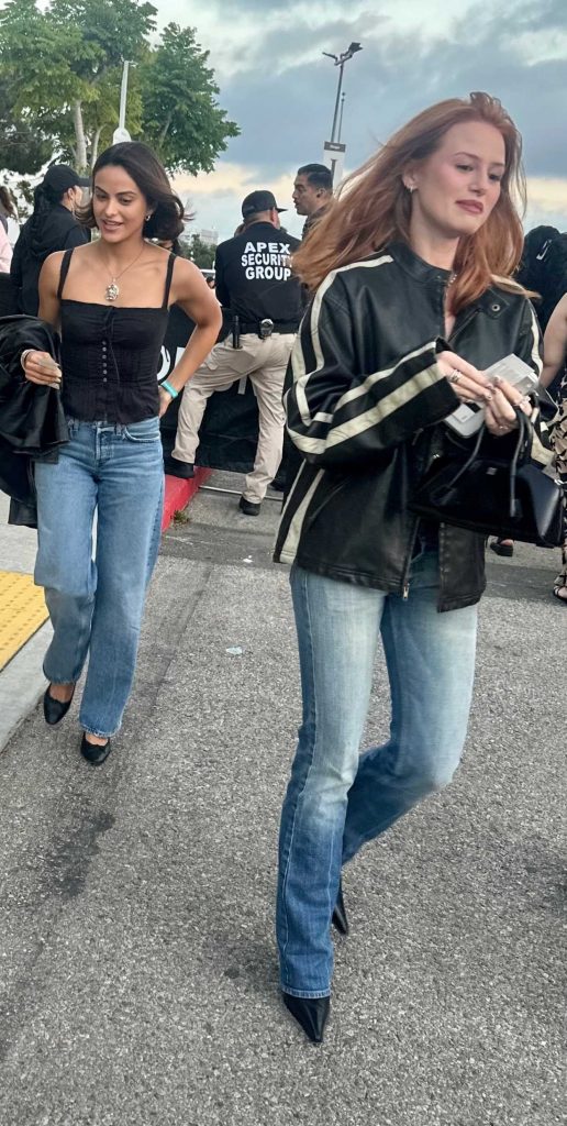 Madelaine Petsch in a Black Jacket