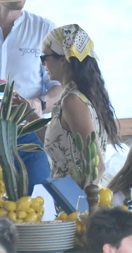 Nina Dobrev in a White Floral Dress