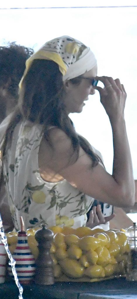 Nina Dobrev in a White Floral Dress