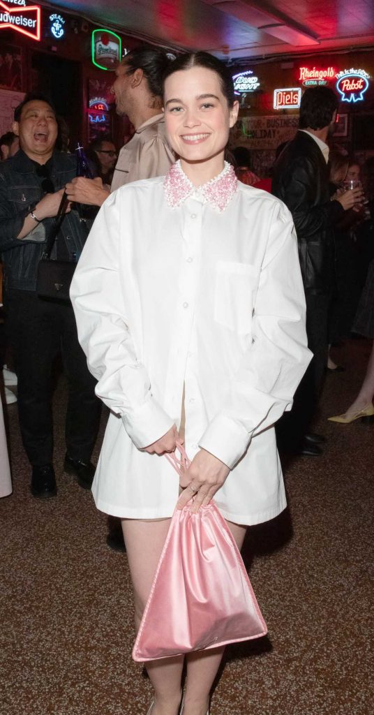 Sarah Catherine Hook in a White Shirt
