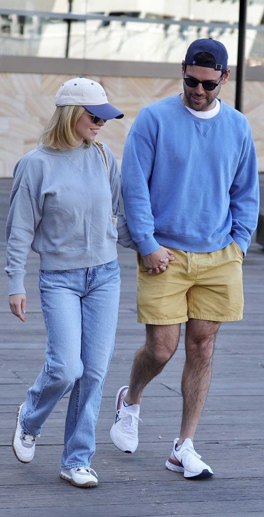 Sydney Sweeney in a Grey Sweatshirt