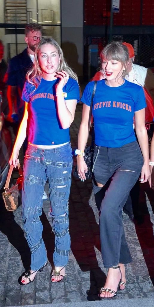 Taylor Swift in a Blue Tee