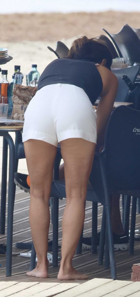 Eva Longoria in a White Shorts