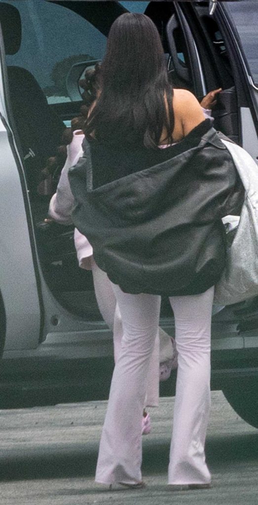 Kim Kardashian in a Pink Ensemble