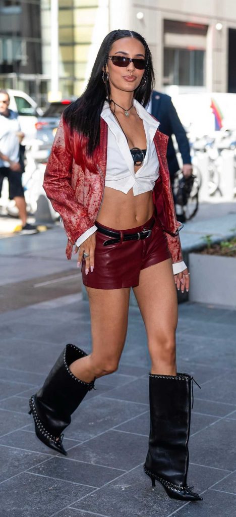 Kylie Cantrall in a Red Jacket