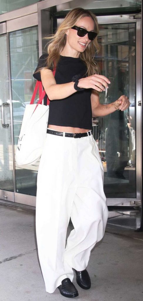 Olivia Wilde in a White Pants