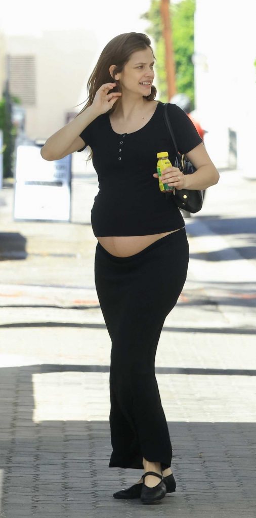 Barbara Palvin in a Black Ensemble
