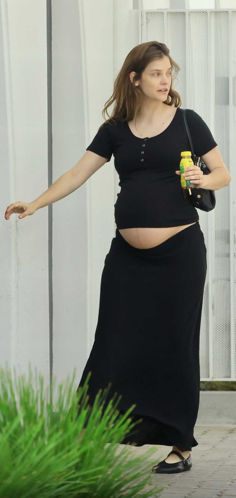 Barbara Palvin in a Black Ensemble