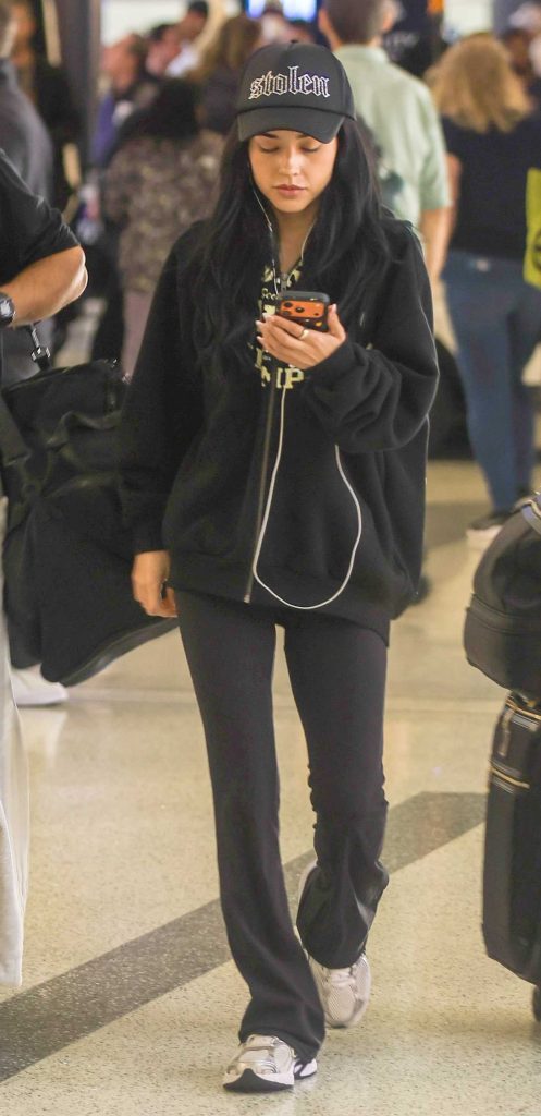 Becky G in a Black Cap