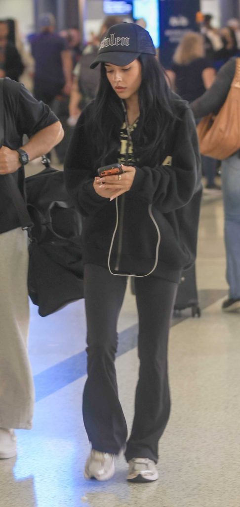 Becky G in a Black Cap