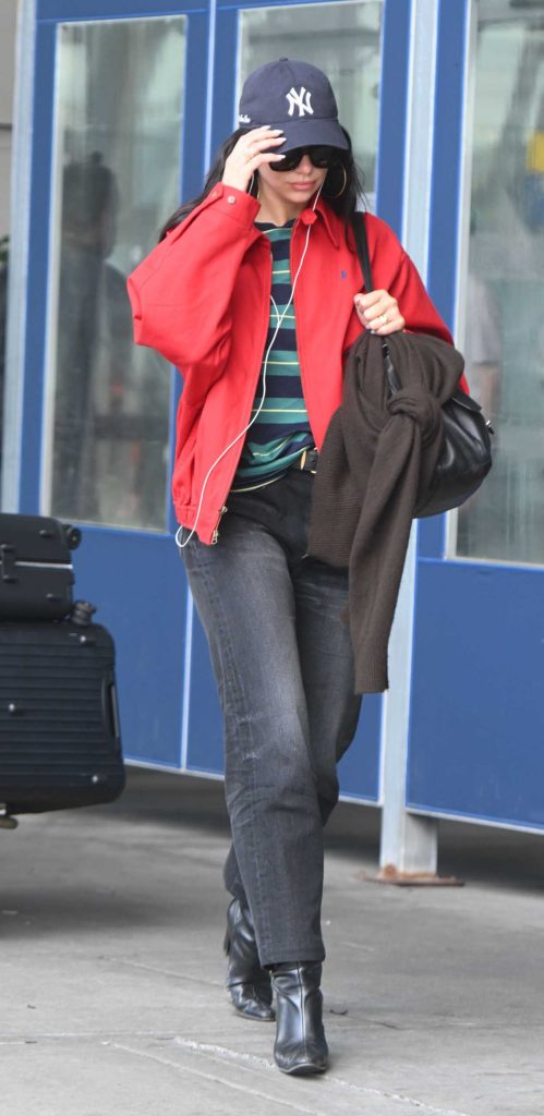 Dua Lipa in a Red Jacket