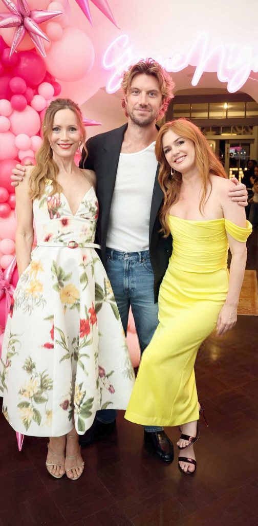 Isla Fisher in a Yellow Dress