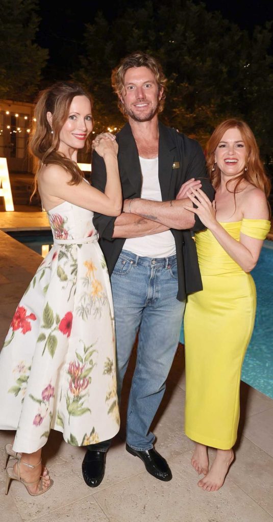 Isla Fisher in a Yellow Dress
