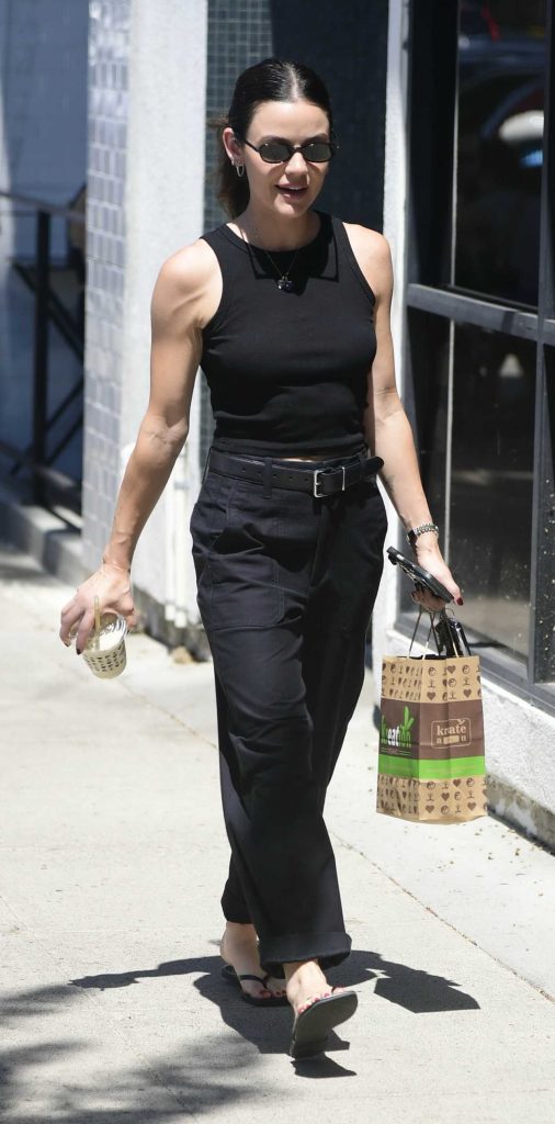 Lucy Hale in a Black Top