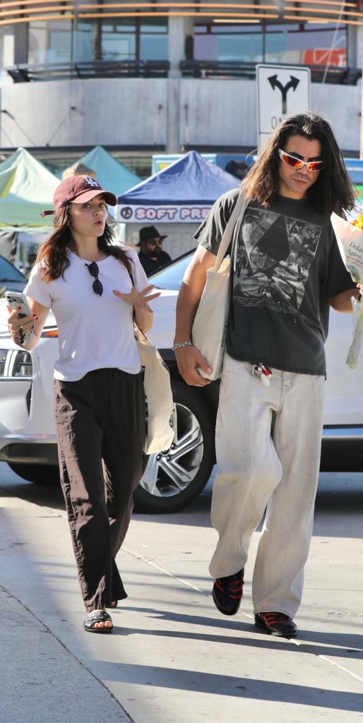 Lucy Hale in a White Tee