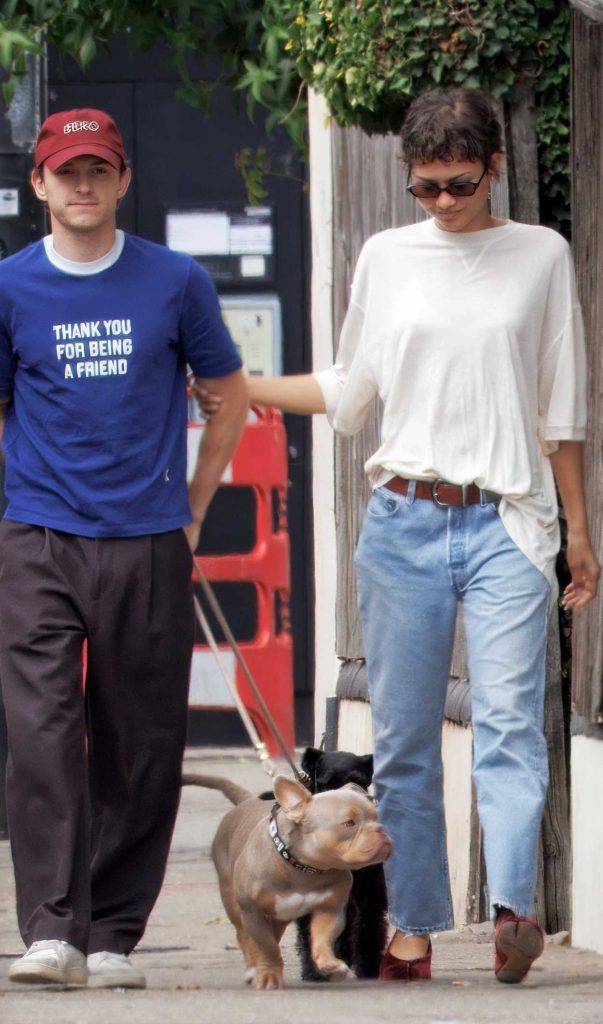 Zendaya in a Blue Jeans