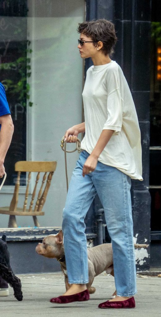 Zendaya in a Blue Jeans