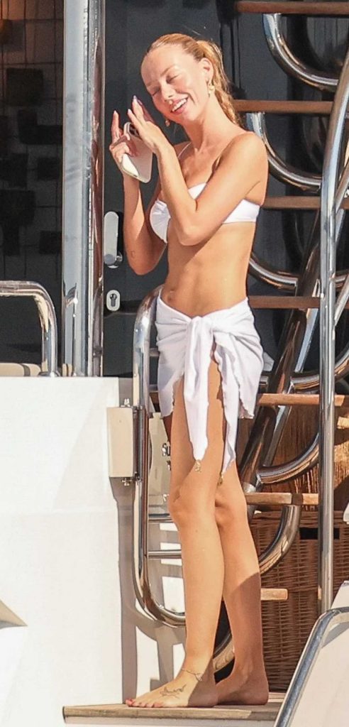Ester Exposito in a White Bikini