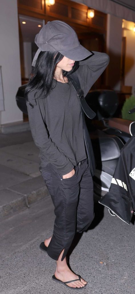 Jenna Ortega in a Black Cap