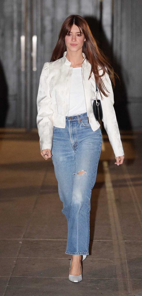 Daisy Edgar-Jones in a White Jacket