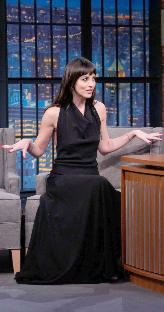 Dakota Johnson in a Black Dress