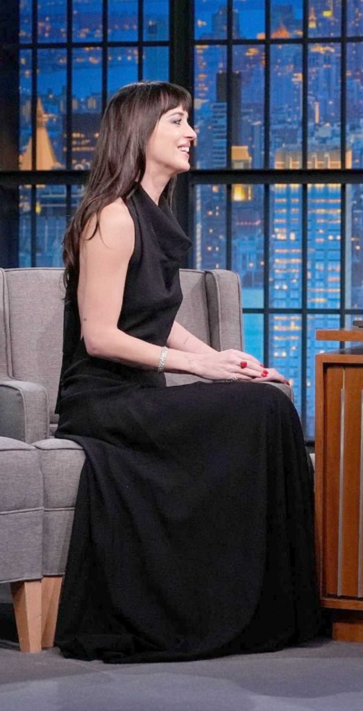 Dakota Johnson in a Black Dress