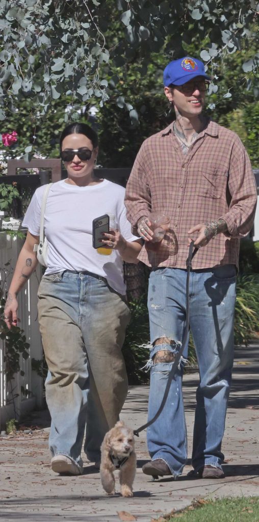 Demi Lovato in a White Tee