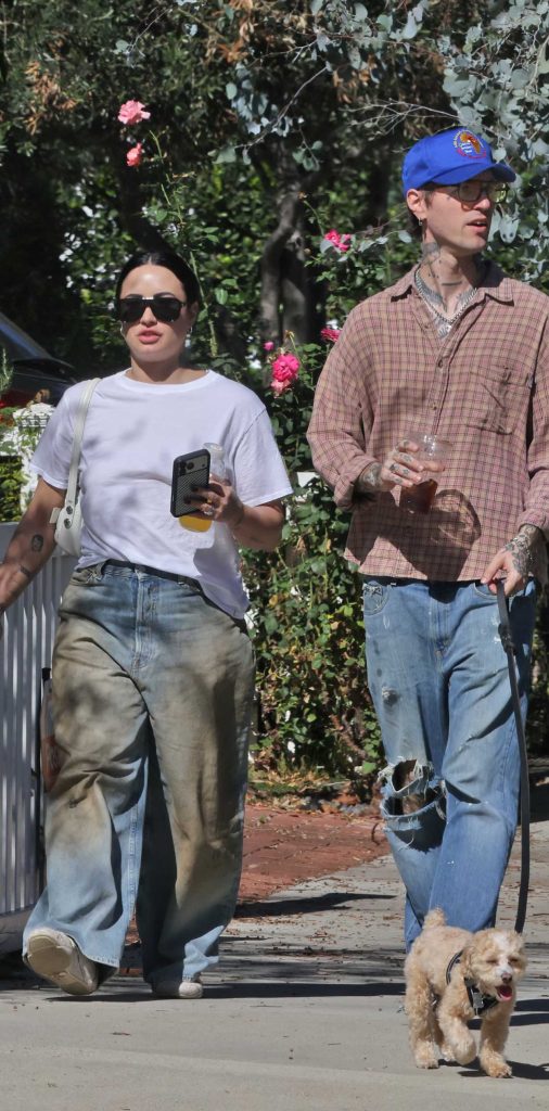 Demi Lovato in a White Tee