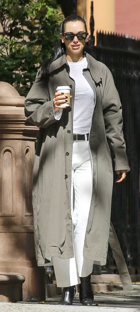Dua Lipa in a White Pants