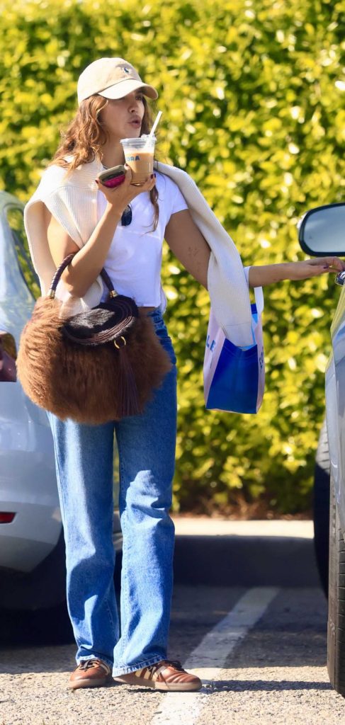 Eiza Gonzalez in a Beige Cap