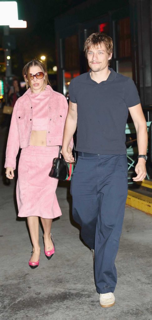 Millie Bobby Brown in a Pink Ensemble