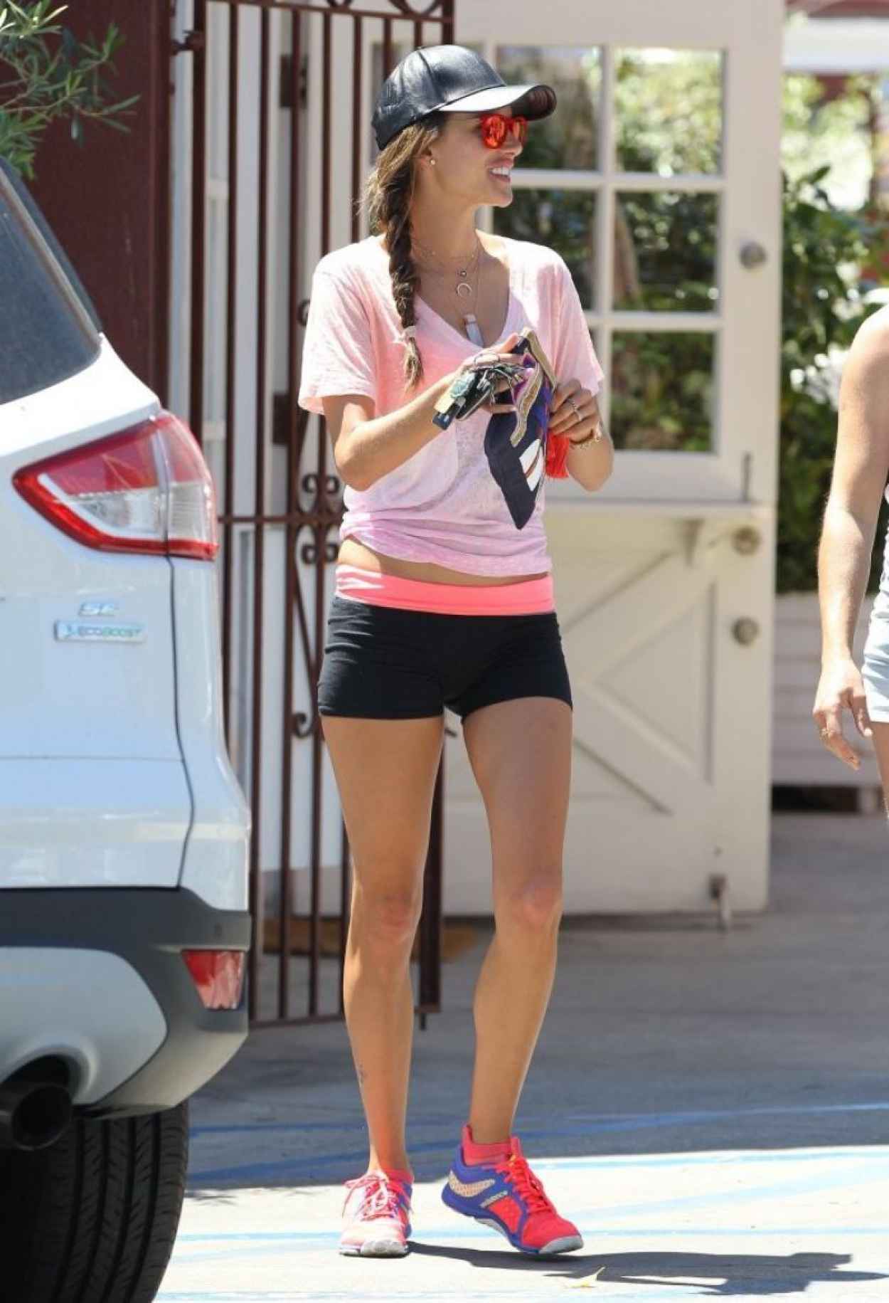 Alessandra Ambrosio Shows Off Her Legs In Tiny Shorts Brentwood April 2015